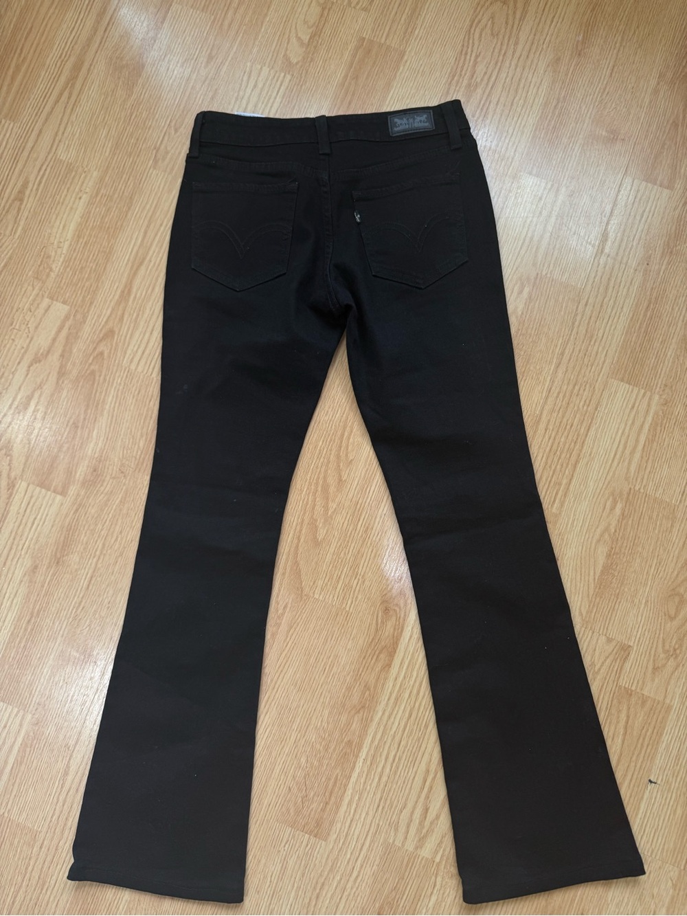 Levi’s 518 Superlow Bootcut Jeans Women’s 3L W26 L34 Black Low Rise Y2K